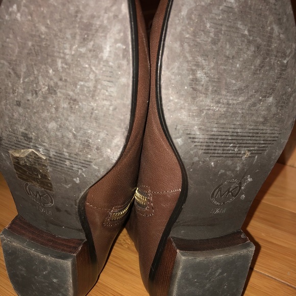 Michael Kors - brown leather boots - Picture 3 of 4